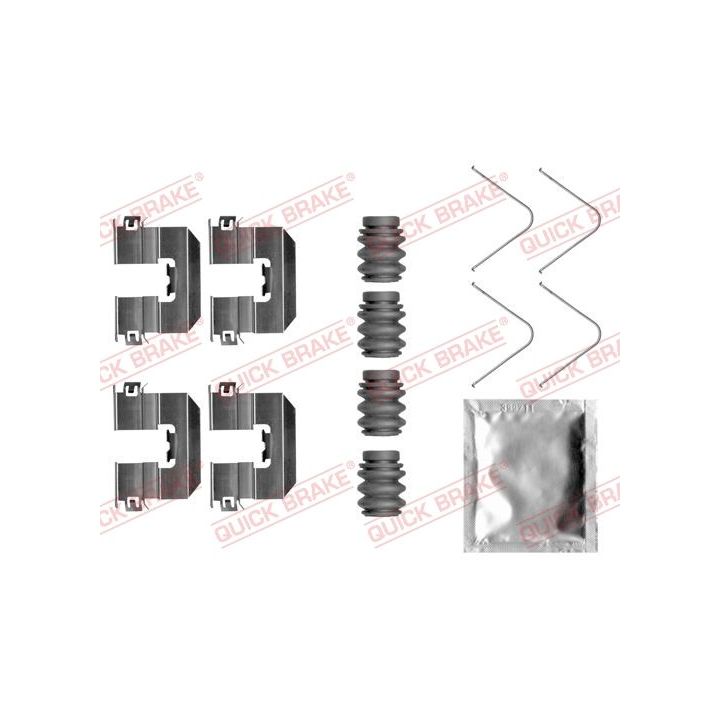 Priedų komplektas, diskinių stabdžių trinkelės QUICK BRAKE 109-0058