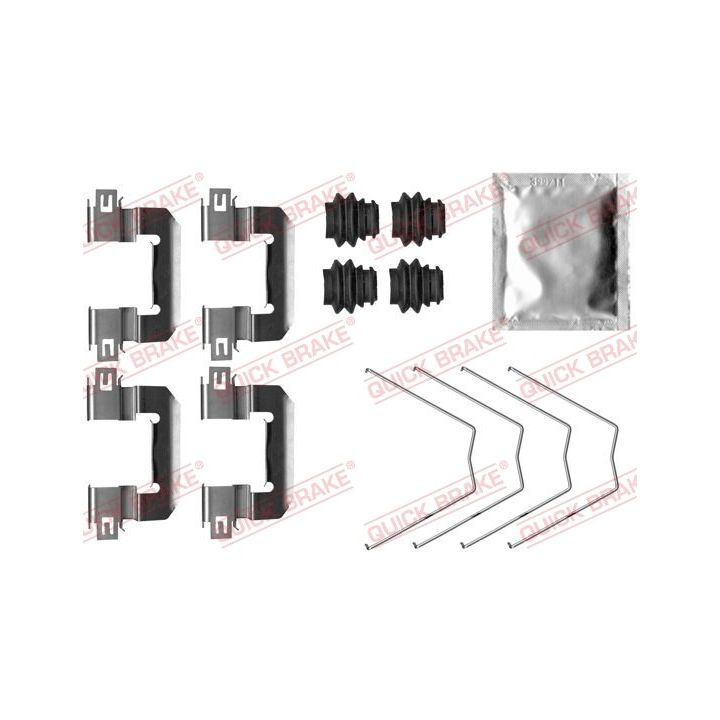 Priedų komplektas, diskinių stabdžių trinkelės QUICK BRAKE 109-0063