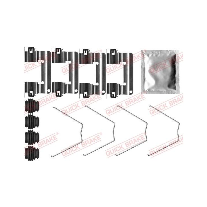 Priedų komplektas, diskinių stabdžių trinkelės QUICK BRAKE 109-0065