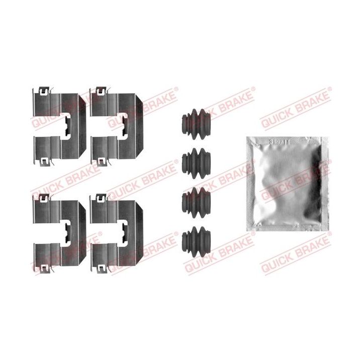 Priedų komplektas, diskinių stabdžių trinkelės QUICK BRAKE 109-0080