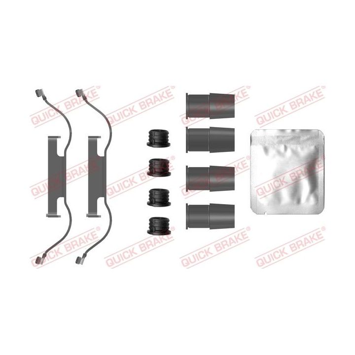 Priedų komplektas, diskinių stabdžių trinkelės QUICK BRAKE 109-0088