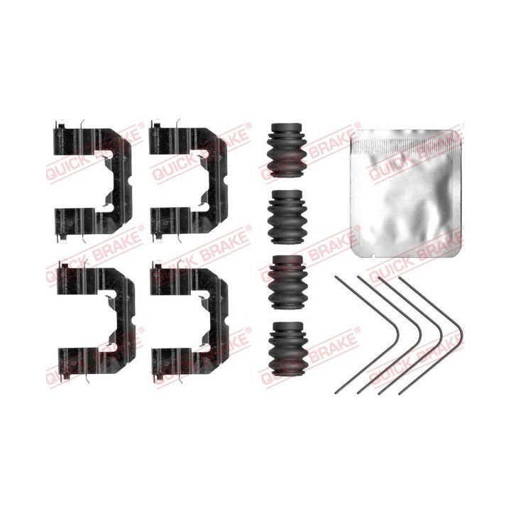 Priedų komplektas, diskinių stabdžių trinkelės QUICK BRAKE 109-0118