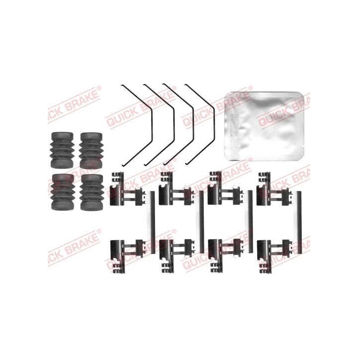 Priedų komplektas, diskinių stabdžių trinkelės QUICK BRAKE 109-0170