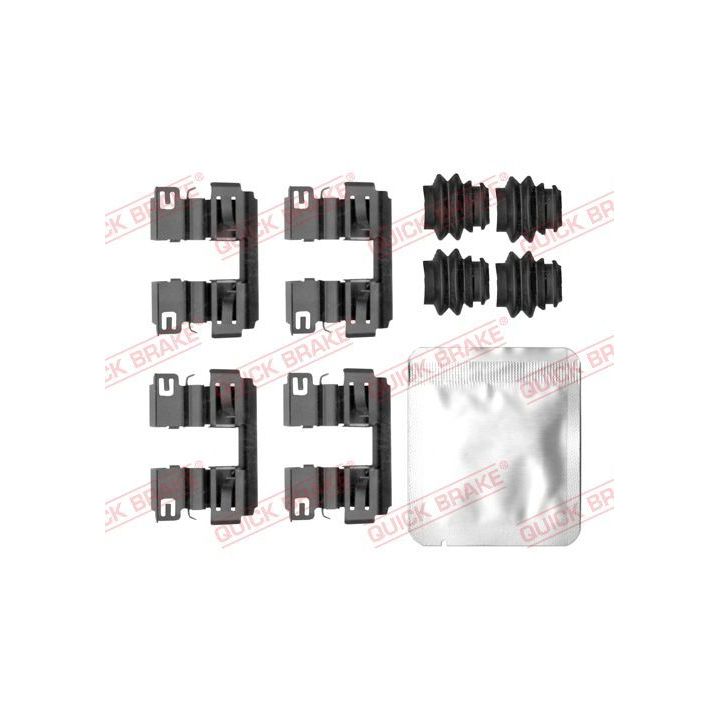 Priedų komplektas, diskinių stabdžių trinkelės QUICK BRAKE 109-0186