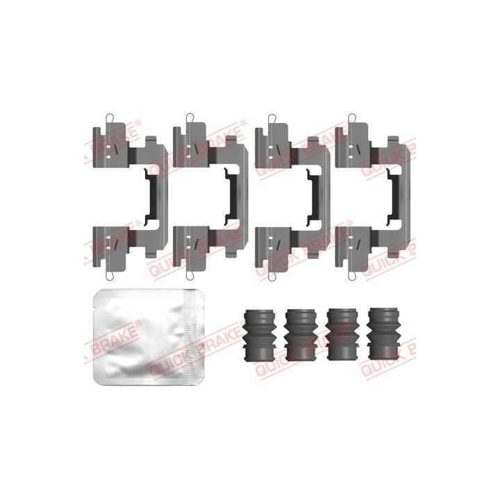 Priedų komplektas, diskinių stabdžių trinkelės QUICK BRAKE 109-0210