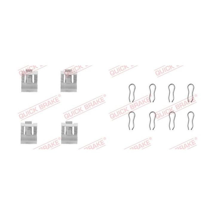 Priedų komplektas, diskinių stabdžių trinkelės QUICK BRAKE 109-1055