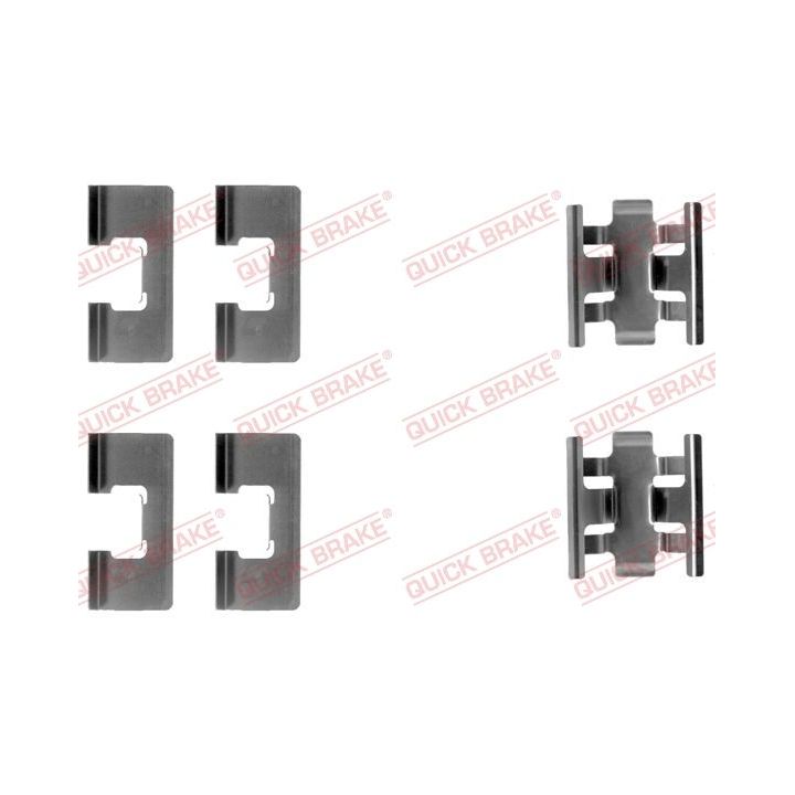 Priedų komplektas, diskinių stabdžių trinkelės QUICK BRAKE 109-1091