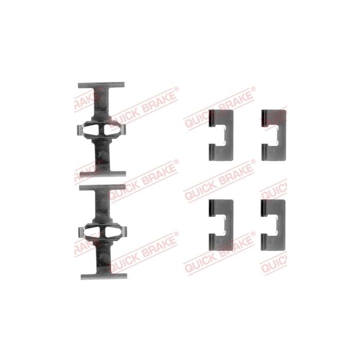Priedų komplektas, diskinių stabdžių trinkelės QUICK BRAKE 109-1092