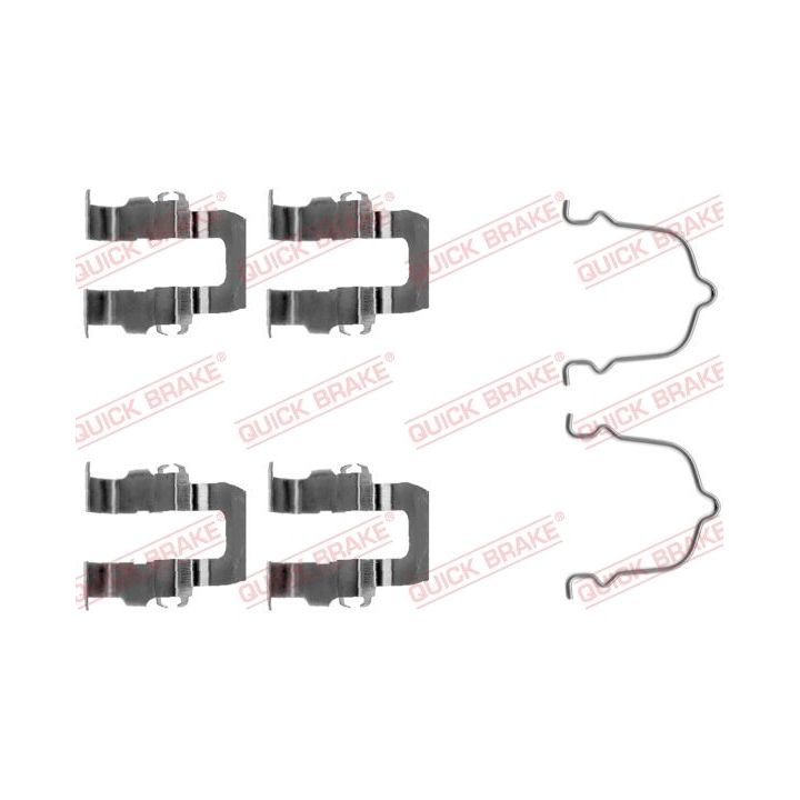 Priedų komplektas, diskinių stabdžių trinkelės QUICK BRAKE 109-1119