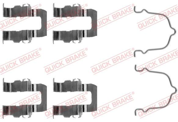 Priedų komplektas, diskinių stabdžių trinkelės QUICK BRAKE 109-1119