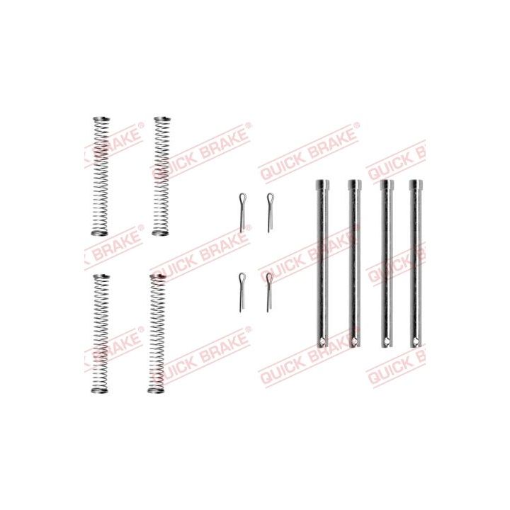 Priedų komplektas, diskinių stabdžių trinkelės QUICK BRAKE 109-1128