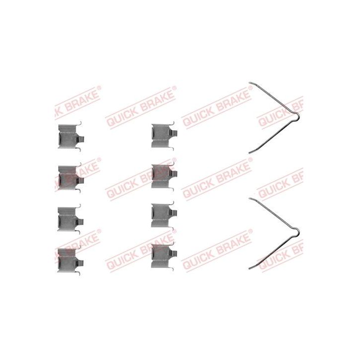 Priedų komplektas, diskinių stabdžių trinkelės QUICK BRAKE 109-1166