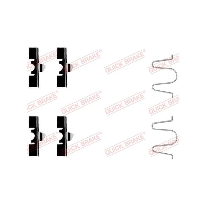 Priedų komplektas, diskinių stabdžių trinkelės QUICK BRAKE 109-1170