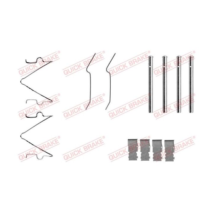 Priedų komplektas, diskinių stabdžių trinkelės QUICK BRAKE 109-1173