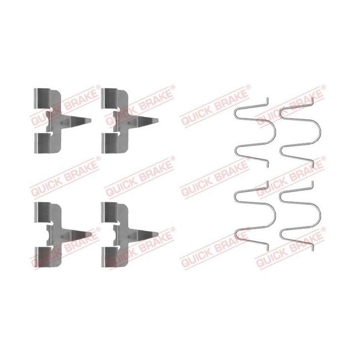 Priedų komplektas, diskinių stabdžių trinkelės QUICK BRAKE 109-1207