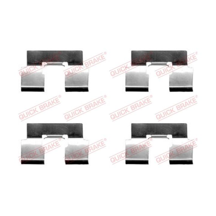 Priedų komplektas, diskinių stabdžių trinkelės QUICK BRAKE 109-1214