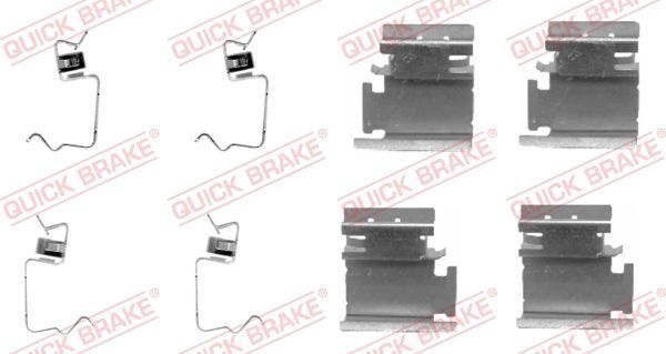 Priedų komplektas, diskinių stabdžių trinkelės QUICK BRAKE 109-1218