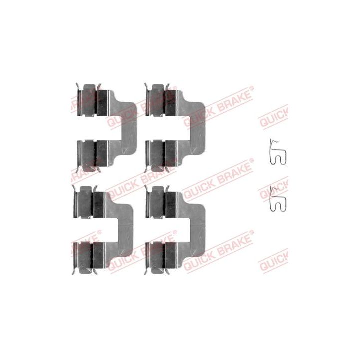 Priedų komplektas, diskinių stabdžių trinkelės QUICK BRAKE 109-1245