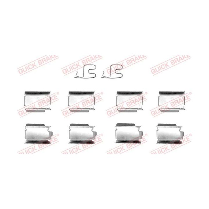 Priedų komplektas, diskinių stabdžių trinkelės QUICK BRAKE 109-1246