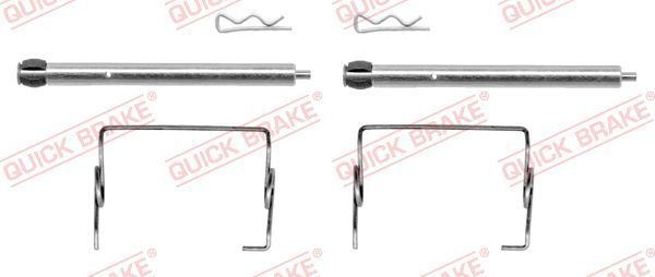 Priedų komplektas, diskinių stabdžių trinkelės QUICK BRAKE 109-1267