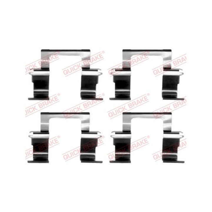 Priedų komplektas, diskinių stabdžių trinkelės QUICK BRAKE 109-1274
