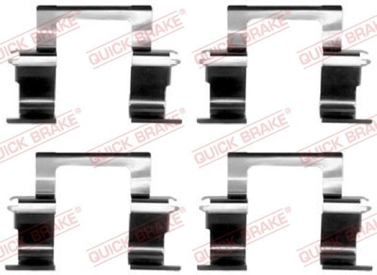 Priedų komplektas, diskinių stabdžių trinkelės QUICK BRAKE 109-1274
