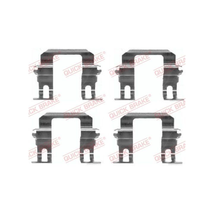 Priedų komplektas, diskinių stabdžių trinkelės QUICK BRAKE 109-1275