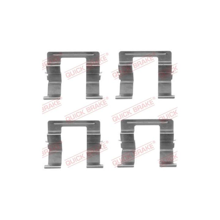 Priedų komplektas, diskinių stabdžių trinkelės QUICK BRAKE 109-1605