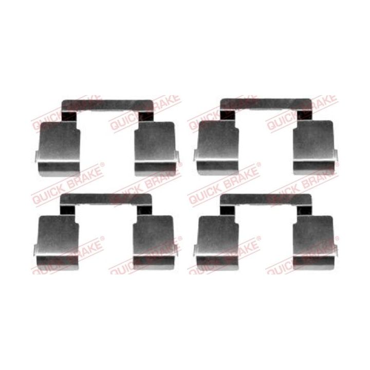 Priedų komplektas, diskinių stabdžių trinkelės QUICK BRAKE 109-1609