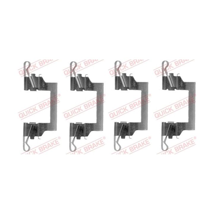 Priedų komplektas, diskinių stabdžių trinkelės QUICK BRAKE 109-1614