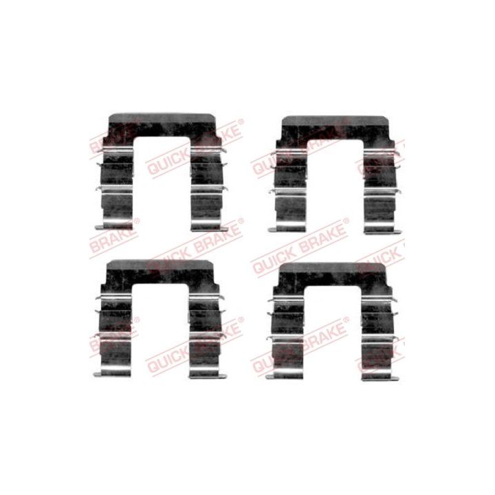 Priedų komplektas, diskinių stabdžių trinkelės QUICK BRAKE 109-1615