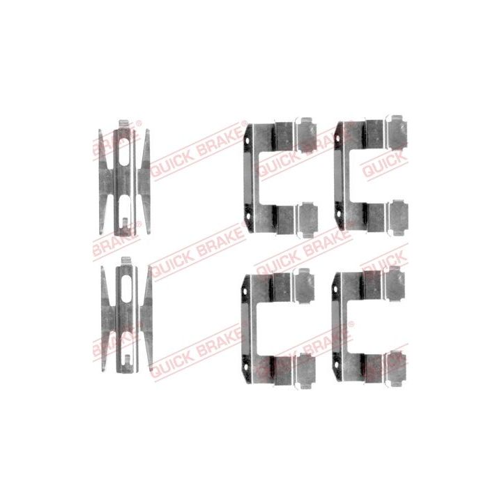 Priedų komplektas, diskinių stabdžių trinkelės QUICK BRAKE 109-1618