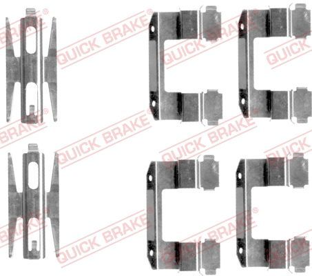 Priedų komplektas, diskinių stabdžių trinkelės QUICK BRAKE 109-1618
