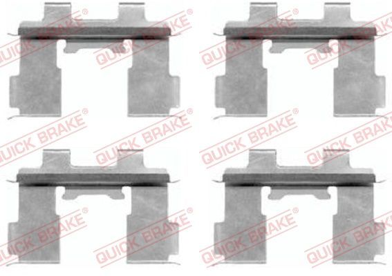 Priedų komplektas, diskinių stabdžių trinkelės QUICK BRAKE 109-1630