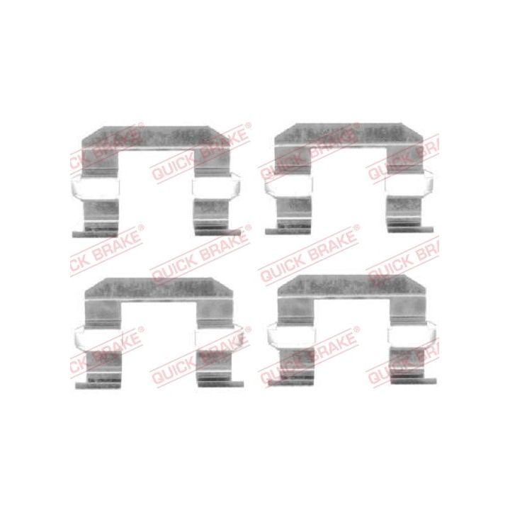 Priedų komplektas, diskinių stabdžių trinkelės QUICK BRAKE 109-1645