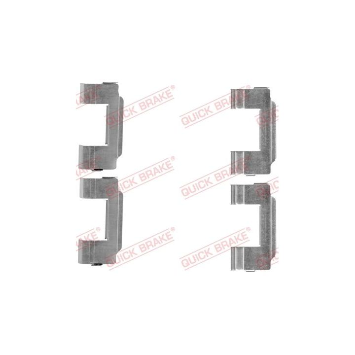 Priedų komplektas, diskinių stabdžių trinkelės QUICK BRAKE 109-1646
