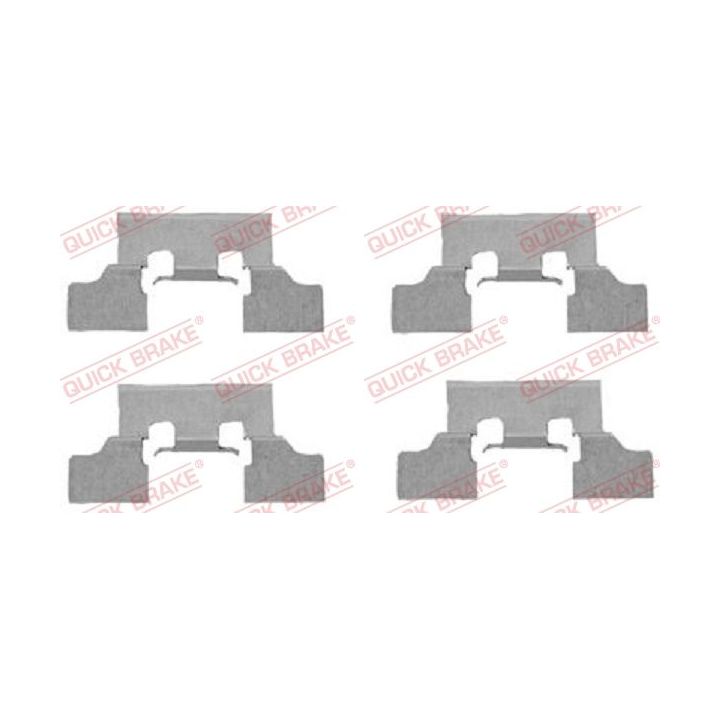 Priedų komplektas, diskinių stabdžių trinkelės QUICK BRAKE 109-1647