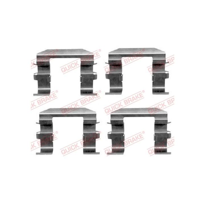 Priedų komplektas, diskinių stabdžių trinkelės QUICK BRAKE 109-1664