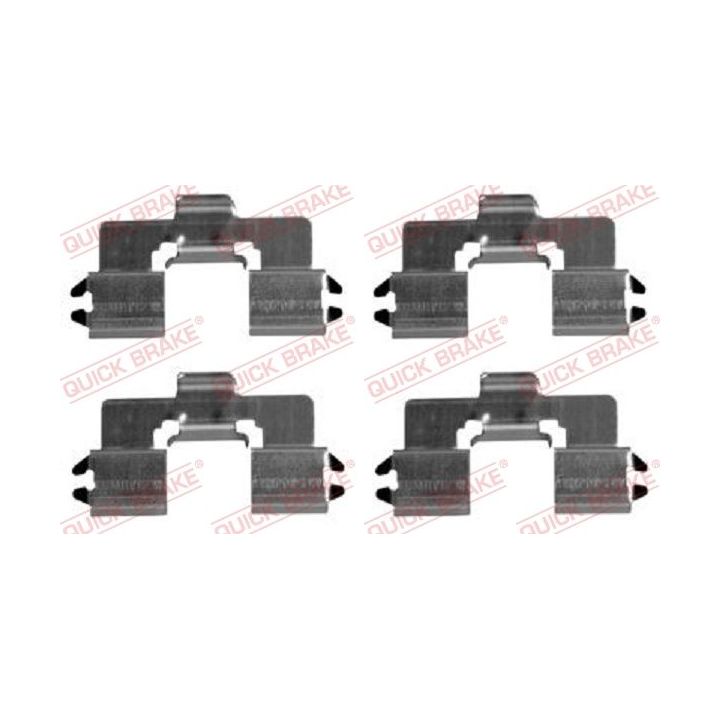 Priedų komplektas, diskinių stabdžių trinkelės QUICK BRAKE 109-1666