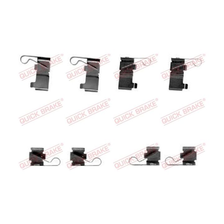 Priedų komplektas, diskinių stabdžių trinkelės QUICK BRAKE 109-1699