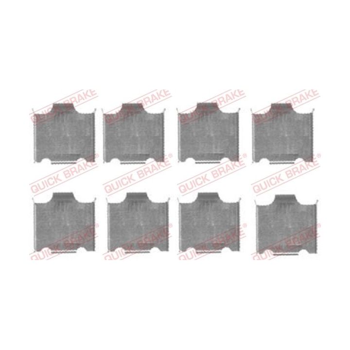 Priedų komplektas, diskinių stabdžių trinkelės QUICK BRAKE 109-1718