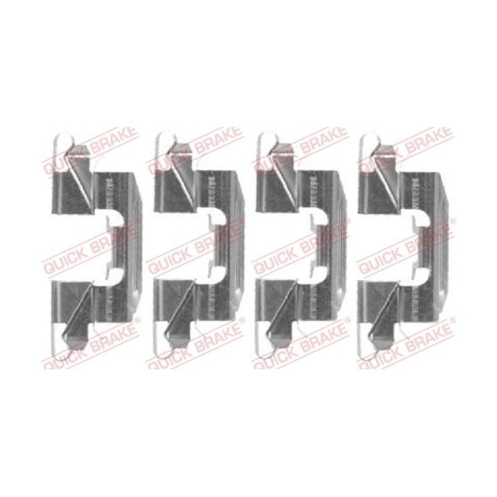 Priedų komplektas, diskinių stabdžių trinkelės QUICK BRAKE 109-1720