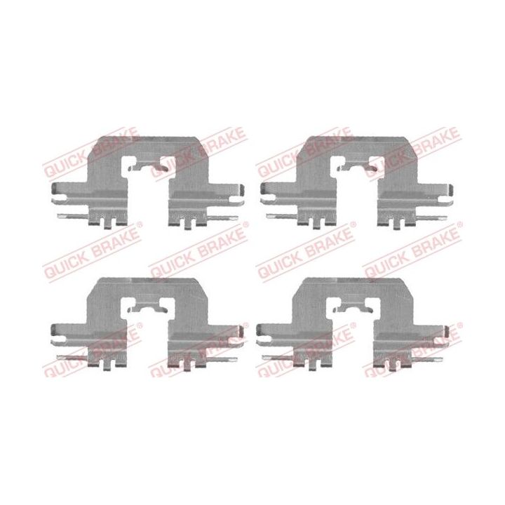 Priedų komplektas, diskinių stabdžių trinkelės QUICK BRAKE 109-1724