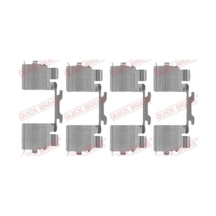 Priedų komplektas, diskinių stabdžių trinkelės QUICK BRAKE 109-1725