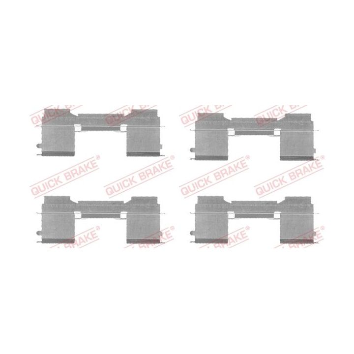 Priedų komplektas, diskinių stabdžių trinkelės QUICK BRAKE 109-1729
