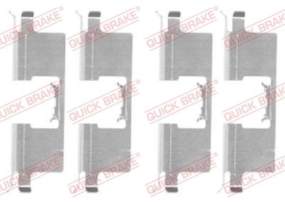 Priedų komplektas, diskinių stabdžių trinkelės QUICK BRAKE 109-1745