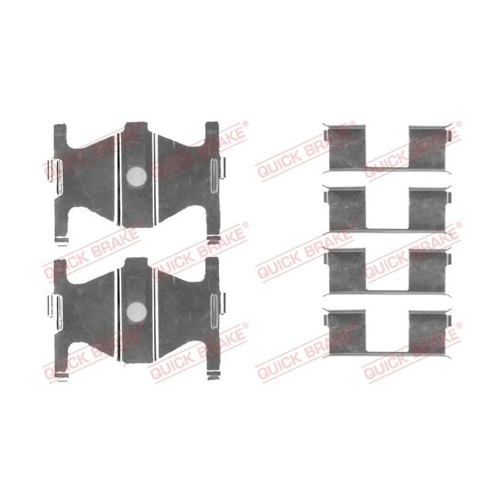 Priedų komplektas, diskinių stabdžių trinkelės QUICK BRAKE 109-1754
