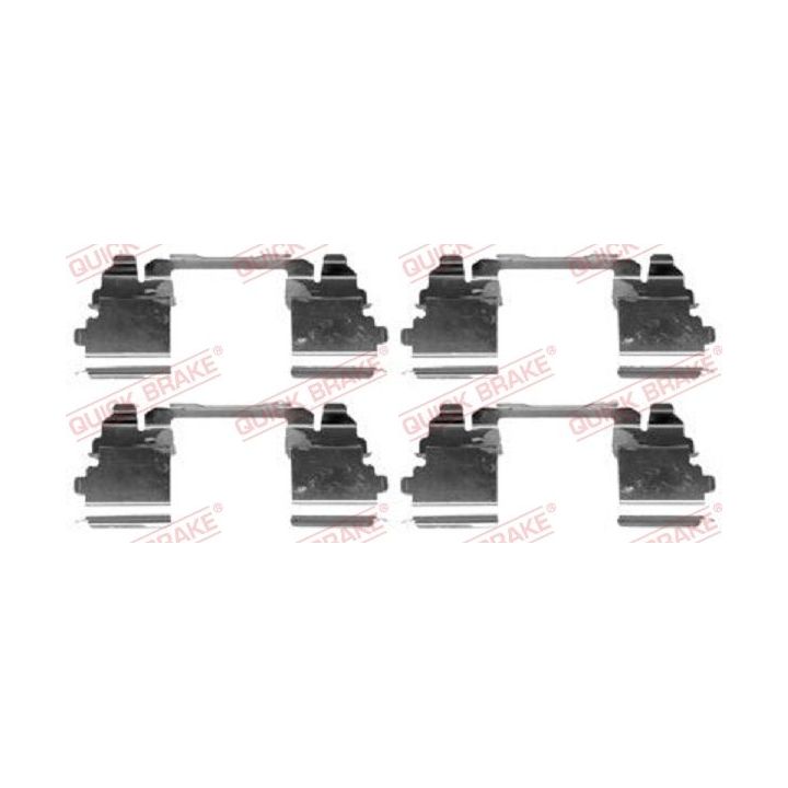 Priedų komplektas, diskinių stabdžių trinkelės QUICK BRAKE 109-1768