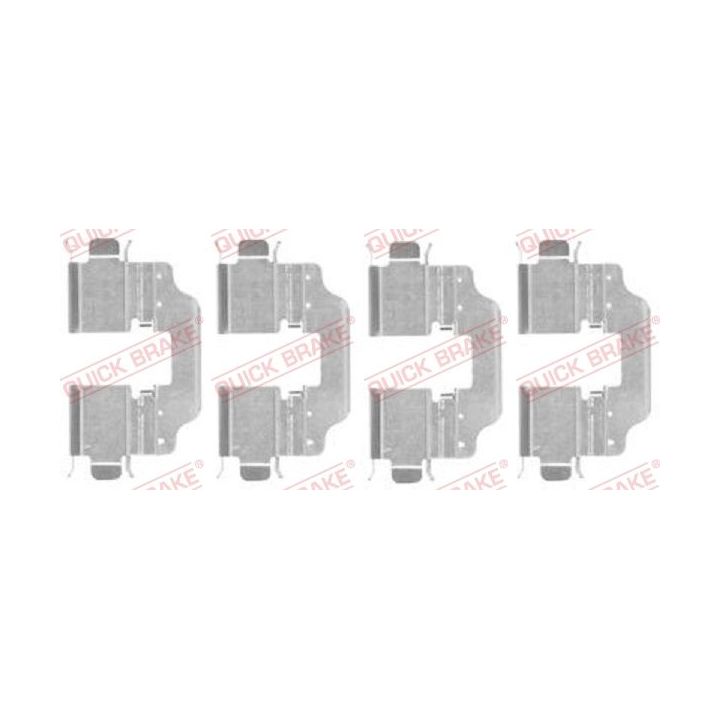 Priedų komplektas, diskinių stabdžių trinkelės QUICK BRAKE 109-1773