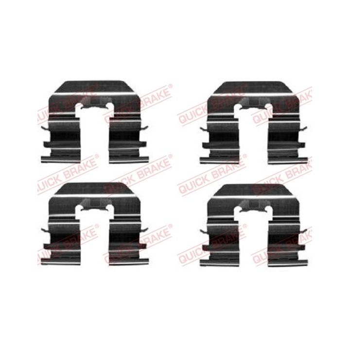 Priedų komplektas, diskinių stabdžių trinkelės QUICK BRAKE 109-1780